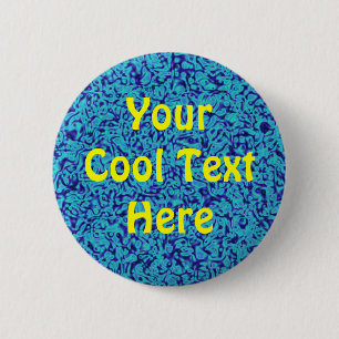 "Blue Impressionism" Template 6 Cm Round Badge