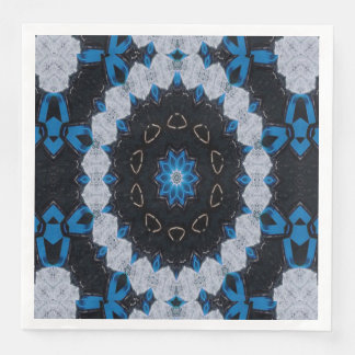 Blue in the morning and night napkin