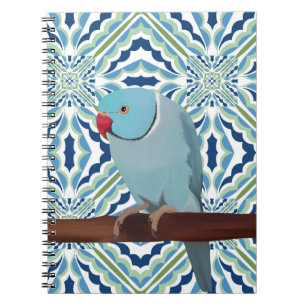 Blue Indian Ringneck Parakeet Notebook