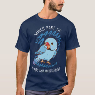 Blue Indian Ringneck Parrot Aaaa T-Shirt
