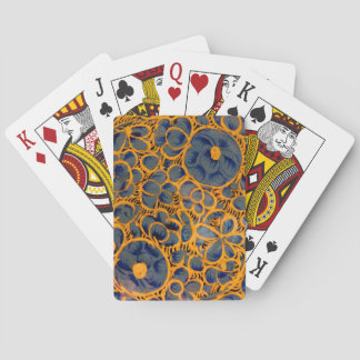 Blue Indian Texture Playing Cards