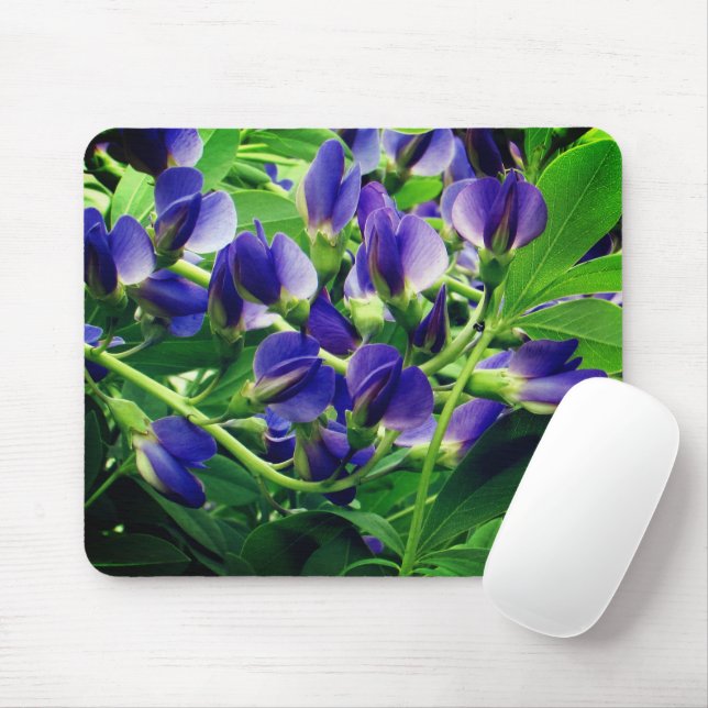 Blue Indigo Floral | Mouse Mat (With Mouse)