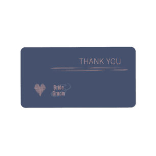 Blue Indigo Thank You Gift Sticker