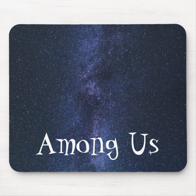 Blue Infinite Galaxy Mouse Mat (Front)