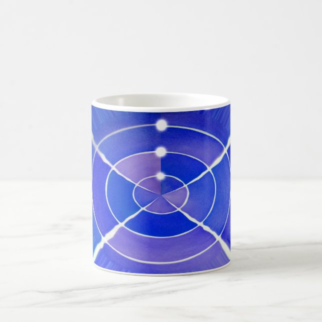 Blue infinity coffee mug (Center)