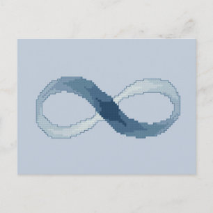 Blue Infinity Postcard