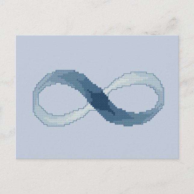 Blue Infinity Postcard (Front)