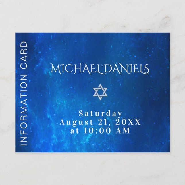 Blue Information Insert (Front)