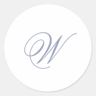 Blue Initial Envelope Sticker
