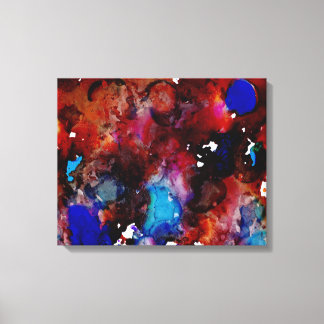 Blue Ink Love Canvas Print