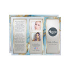 blue ink marble brochure