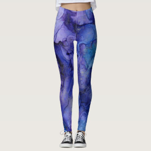 Blue ink shades leggings