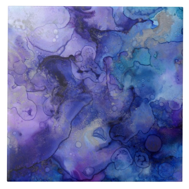 Blue ink shades tile (Front)