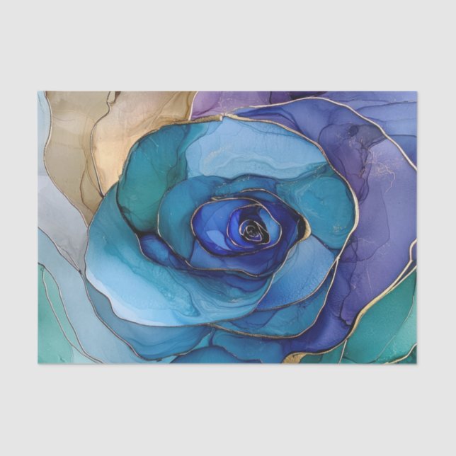 Blue Ink Tissue Paper II (Front)