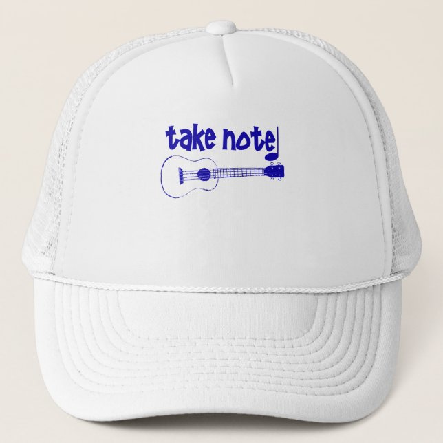 blue instrument trucker hat (Front)