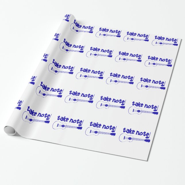 blue instrument wrapping paper (Unrolled)
