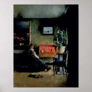 Blue Interior, 1883 Poster