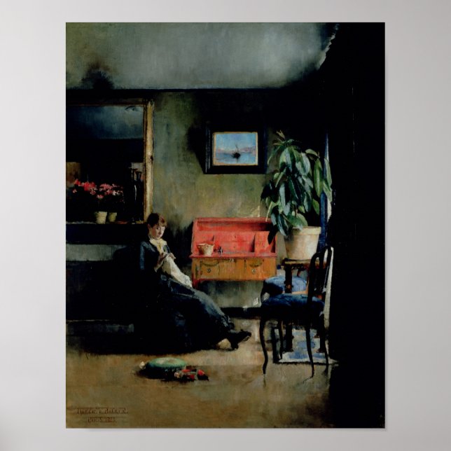 Blue Interior, 1883 Poster (Front)