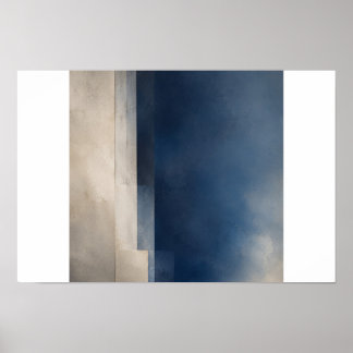 Blue Interval — Aurema Poster