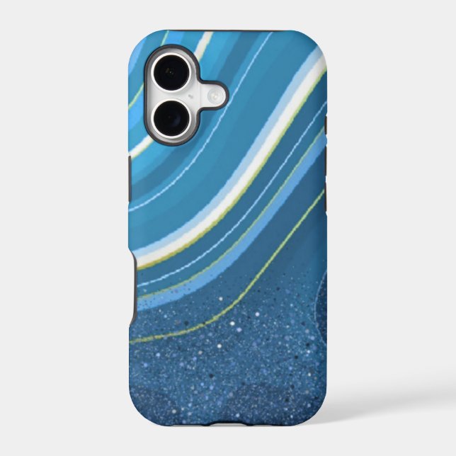 Blue iPhone / iPad cover (Back)