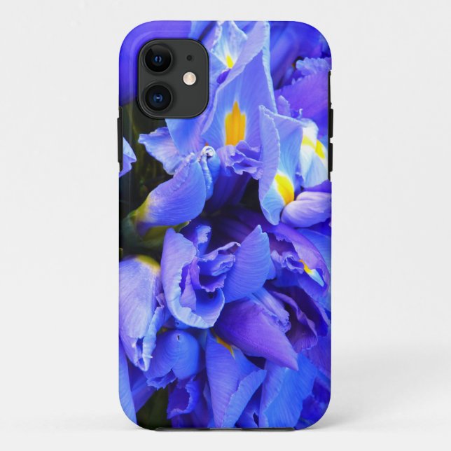 Blue Iris Apophysis Flower Design Case-Mate iPhone Case (Back)