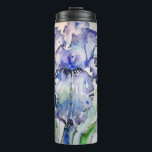 Blue Iris Art floral Watercolor Flower Art Thermal Tumbler<br><div class="desc">Blue Iris Art floral Watercolor Flower Art. A hand painted original painting from my own garden irises.</div>