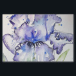 Blue Iris Art floral Watercolor Flower Art Tissue Paper<br><div class="desc">Blue Iris Art floral Watercolor Flower Art. A hand painted original painting from my own garden irises.</div>