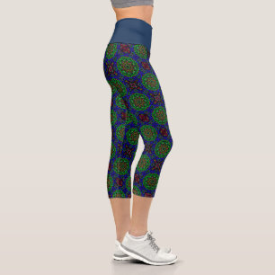 Blue Iris Capri Leggings
