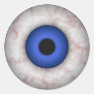 Blue Iris Eyeball Sticker