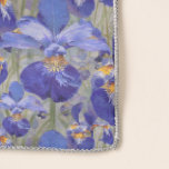 Blue Iris Floral Pattern Scarf<br><div class="desc">This blue iris scarf will add a splash of colour to our outfit. Wear it in style! Designed by world renowned artist ©Tim Coffey.</div>