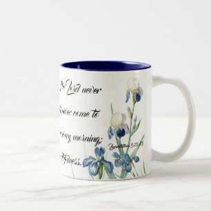 Blue Iris Flower Garden Gods' Mercy Mug
