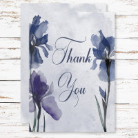 Blue Iris Flowers Modern Blue Wedding