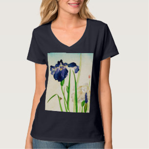 Blue Iris - Japanese watercolor print T-Shirt