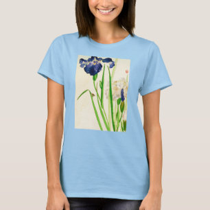 Blue Iris - Japanese watercolor print T-Shirt