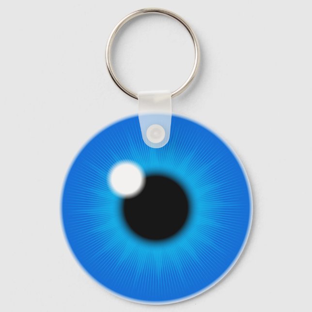 blue iris key ring (Front)