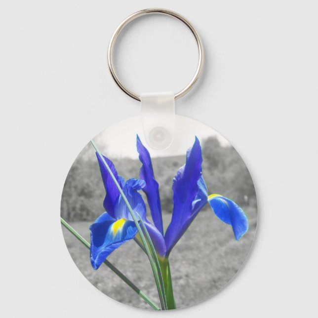 Blue Iris Key Ring (Front)
