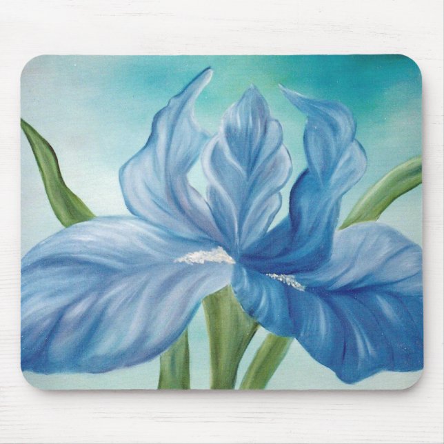 Blue Iris Mousepad (Front)