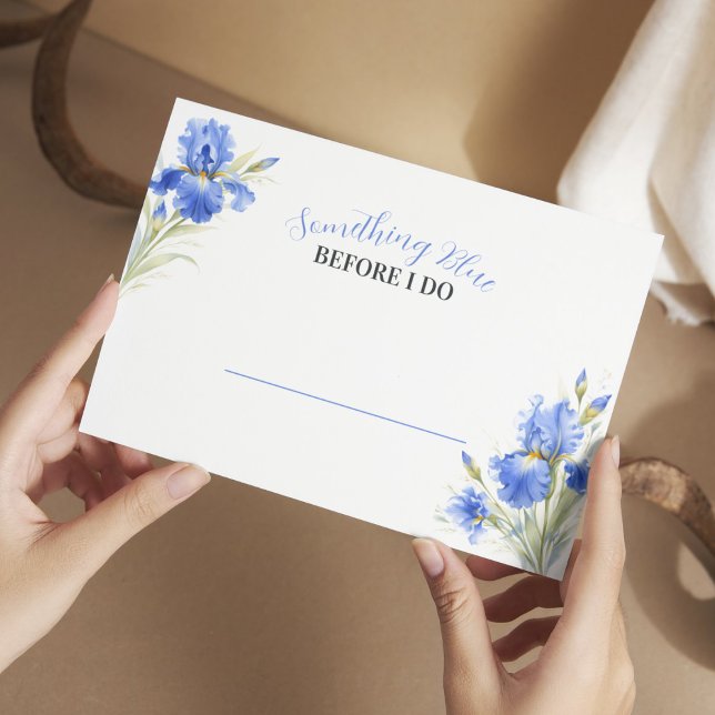 Blue Iris Something Blue Bridal Shower Place Cards (Blue Iris Something Blue Bridal Shower Place Cards
)