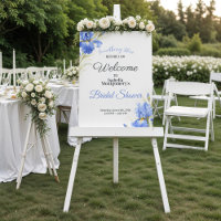 Blue Iris Something Blue Bridal Shower Welcome