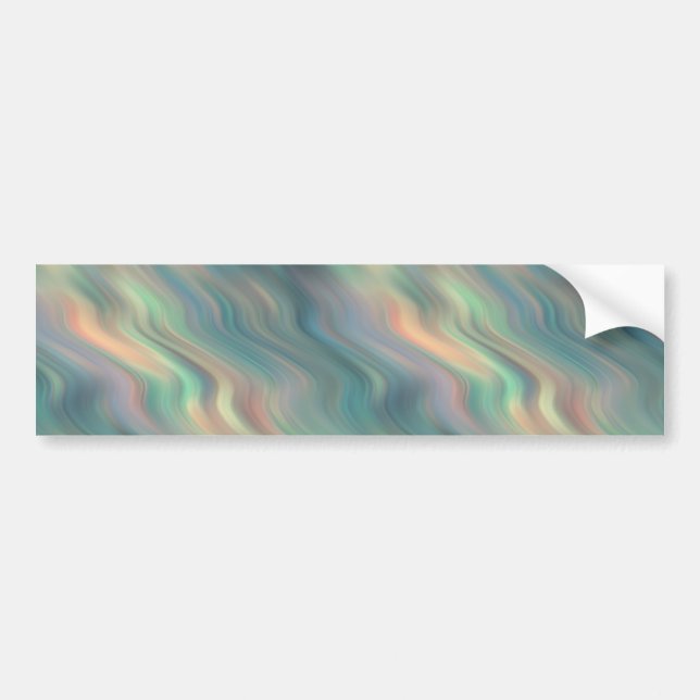 Blue Iris Wavy Texture Bumper Sticker (Front)