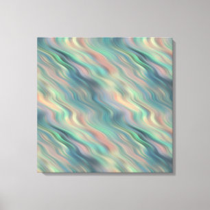 Blue Iris Wavy Texture Canvas Print