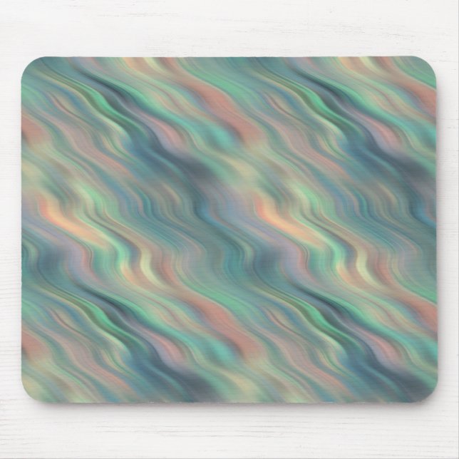 Blue Iris Wavy Texture Mouse Mat (Front)