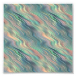 Blue Iris Wavy Texture Photo Print