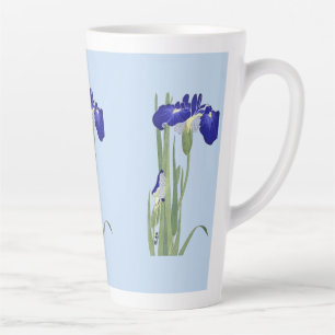 Blue Irises by Ohara Koson Latte Mug