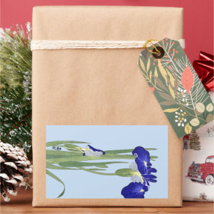Blue Irises by Ohara Koson Rectangular Sticker