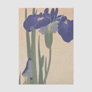 Blue Irises by Ohara Koson Tissue Paper
