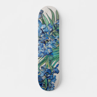 Blue Irises by Vincent Van Gogh Fine Art Skateboard