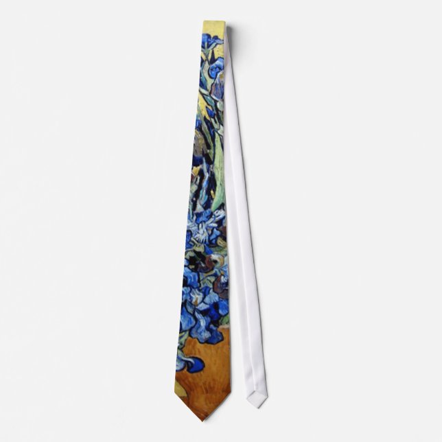 blue irises, Van Gogh Tie (Front)
