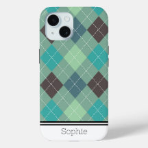 Blue-ish Argyle Custom Samsung