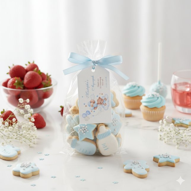 Blue Islamic Aqiqah Boy Gift Tags (Creator Uploaded)